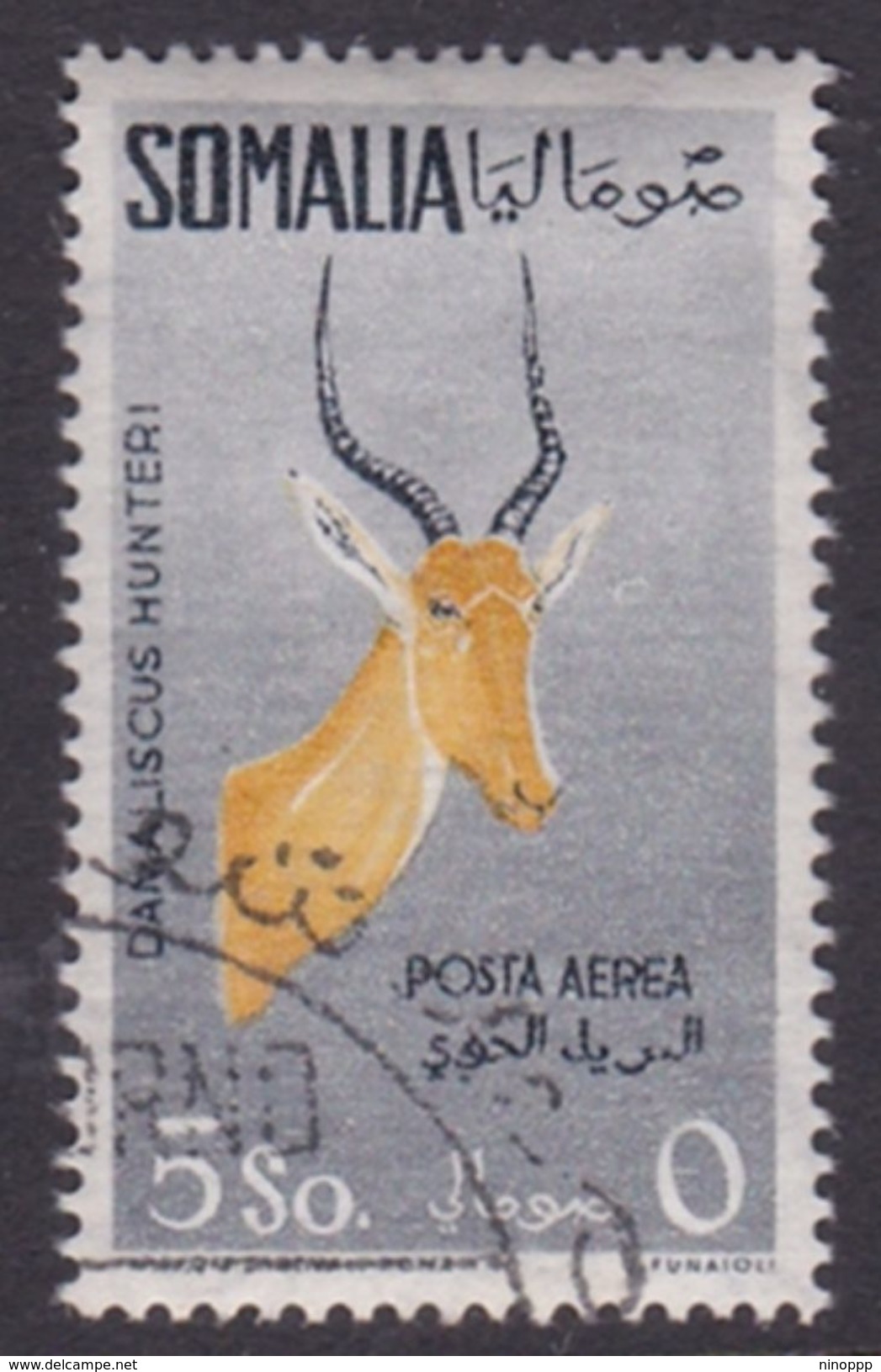 Somalia Scott C58 1958 Animals, 5s Gray, Black And Yellow, Used - Somalia (AFIS)