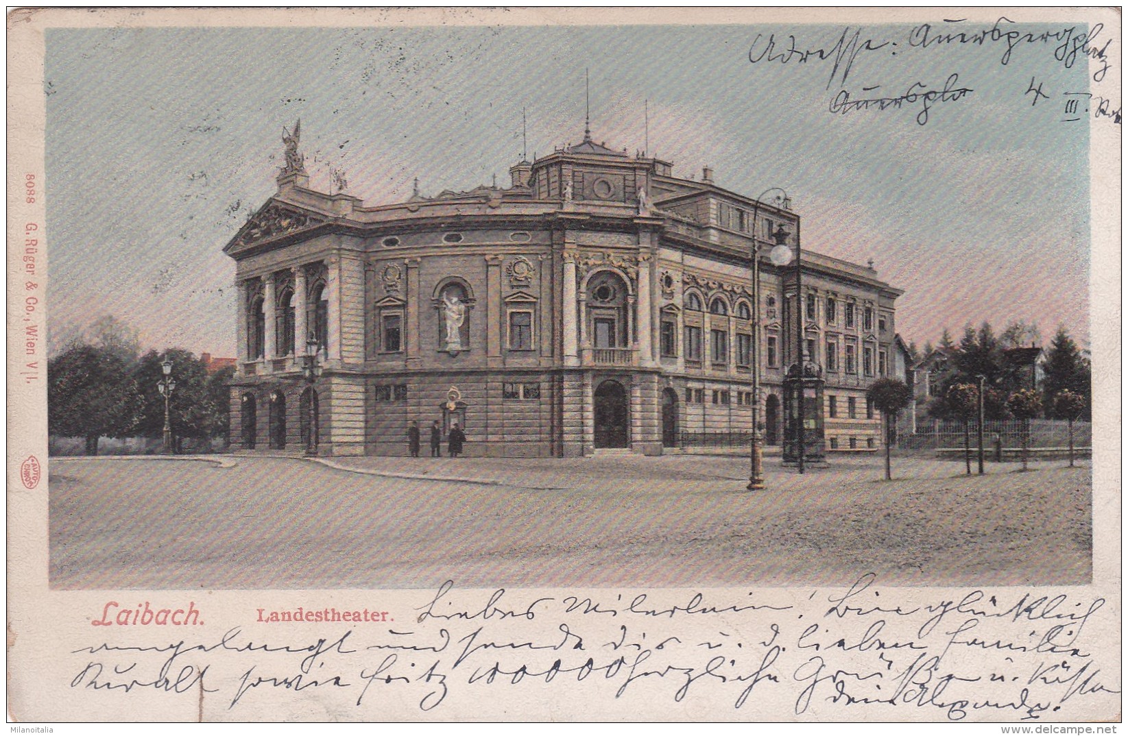 Laibach - Landestheater (8088) * 23. IX. 1905 - Slowenien