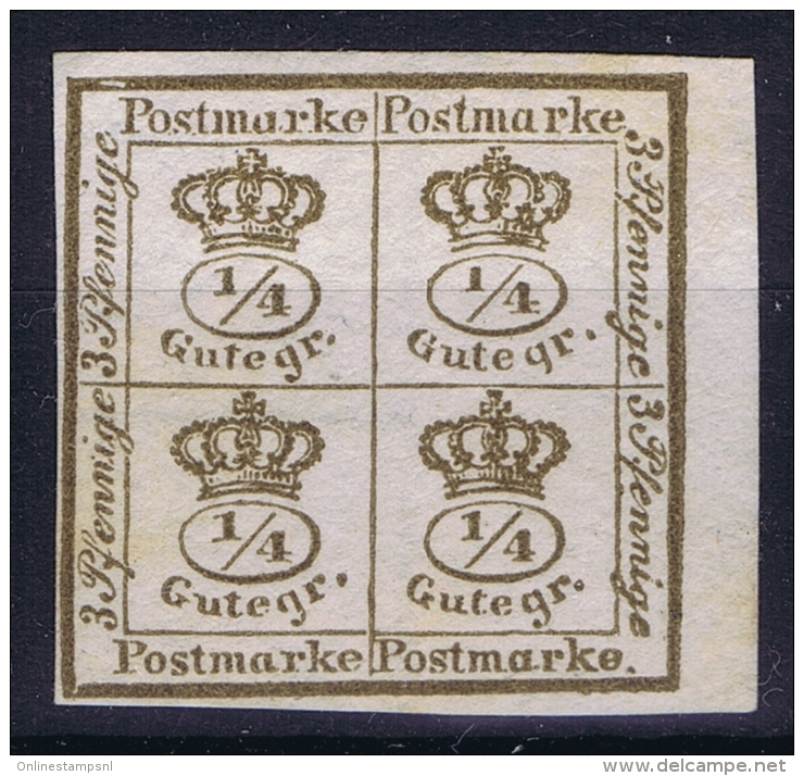 BRAUNSCHWEIG  Mi Nr  I  Nicht Ausgegeben Ocker Not Used (*) SG As Issued. - Brunswick