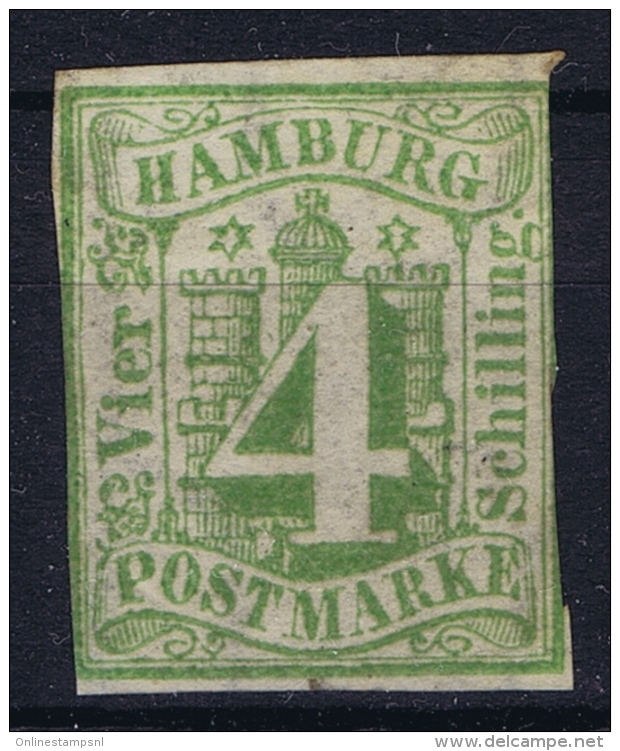 HAMBURG  Mi Nr  5a MH/* Falz/ Charniere  WM 1 - Hamburg (Amburgo)