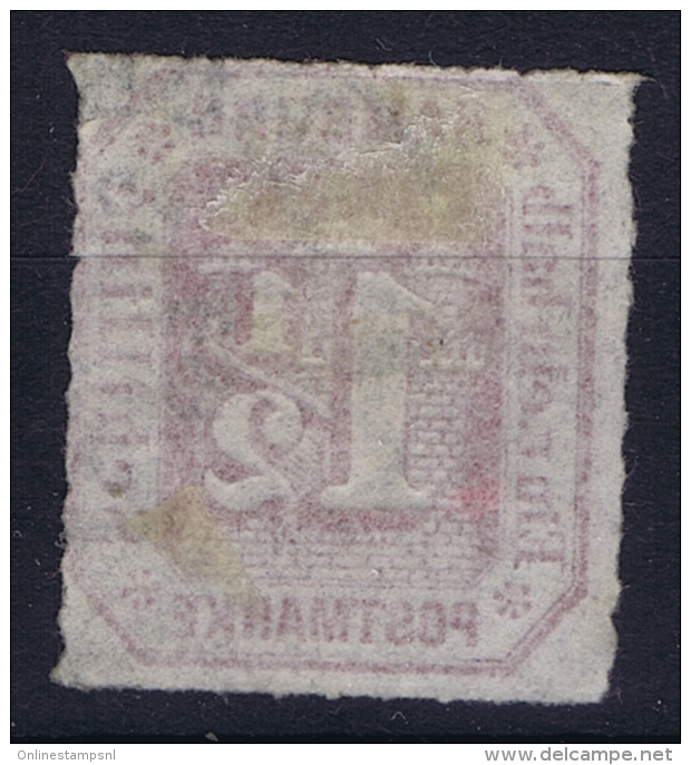 HAMBURG  Mi Nr 21 Obl./Gestempelt/used  1860 - Hamburg