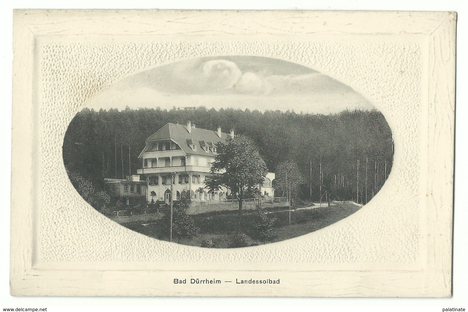 Bad Dürrheim Landessolbad Passepartout-AK Um 1905 - Bad Duerrheim