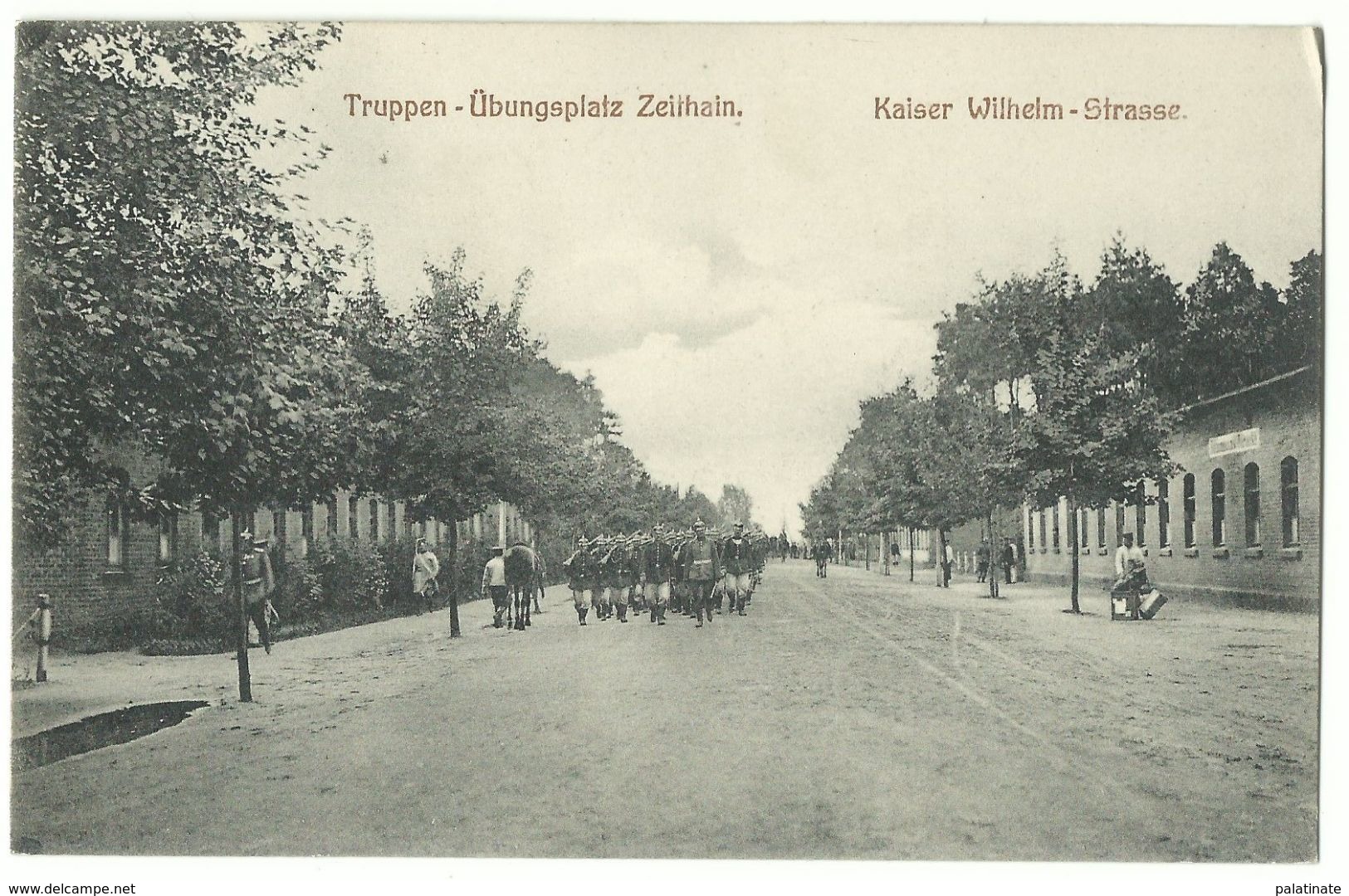 Zeithain Truppen-Übungsplatz Kaiser-Wilhelm-Strasse 1908 - Zeithain