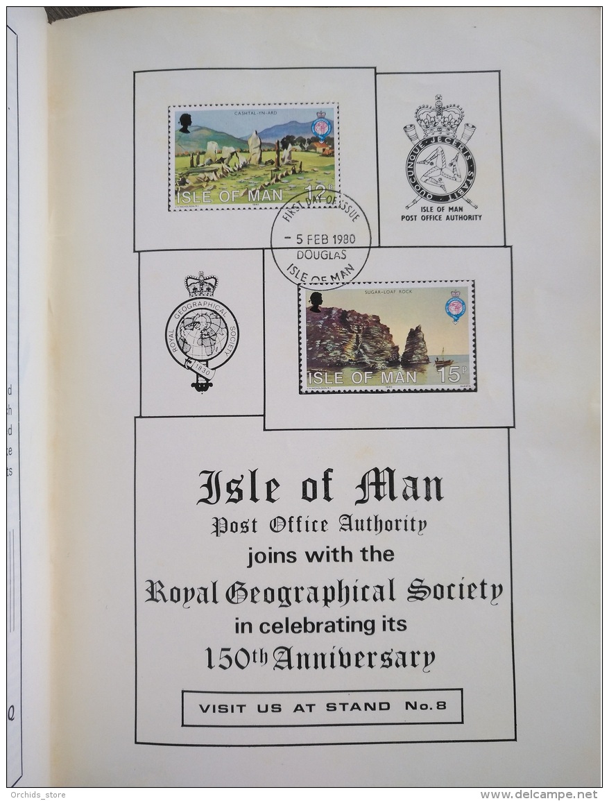 Stampex 1980 Calague With Isle Of Man First Day Of Issue Royal Geographical Society - Isle Of Man