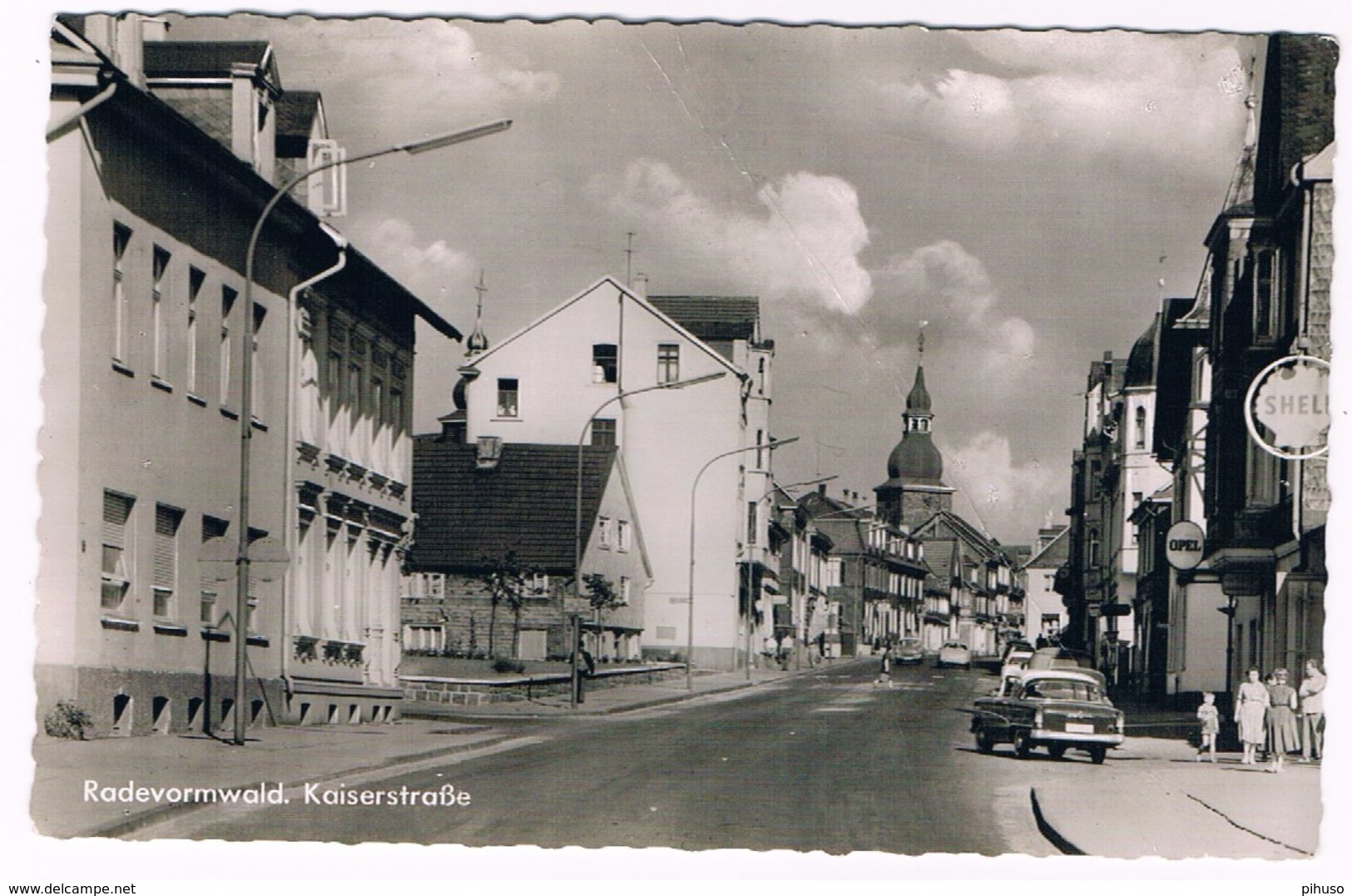 D-7763   RADEVORMWALD : Kaiserstrasse ( With Shell-sign) - Radevormwald