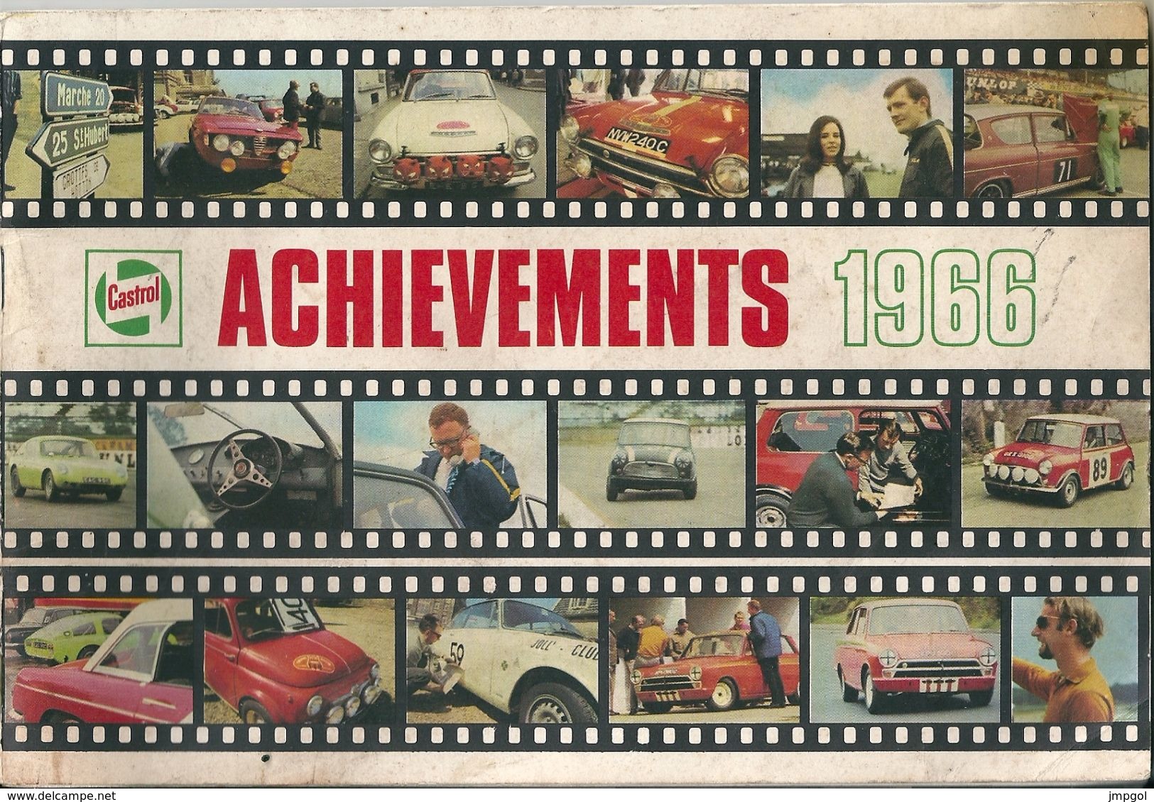 Livret Publicitaire Castrol Achievements 1966 Grand Prix Motos,autos,rallye, Aviation Les Flèches Rouges - Auto