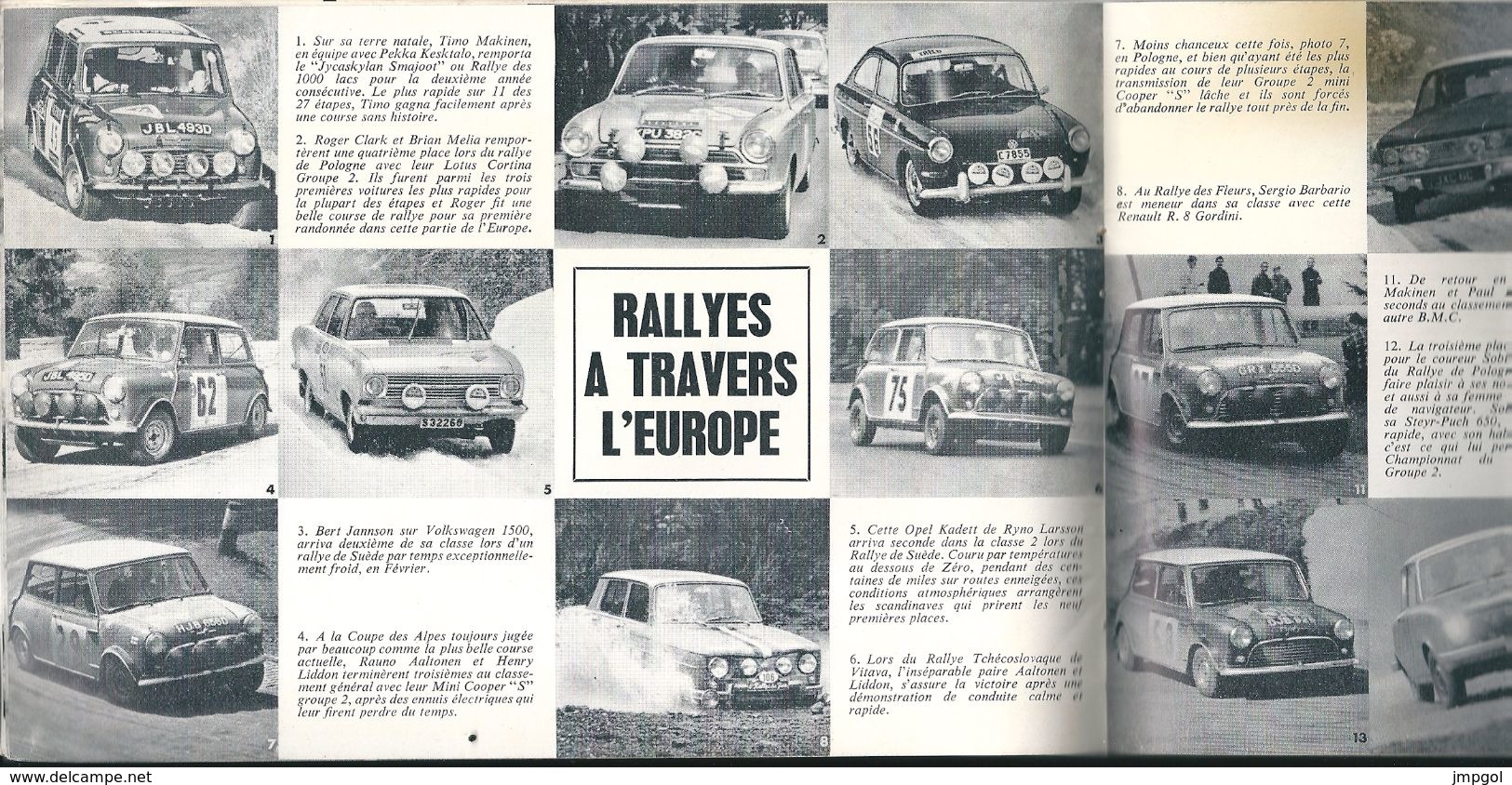 Livret Publicitaire Castrol Achievements 1966 Grand Prix Motos,autos,rallye, Aviation Les Flèches Rouges - Auto