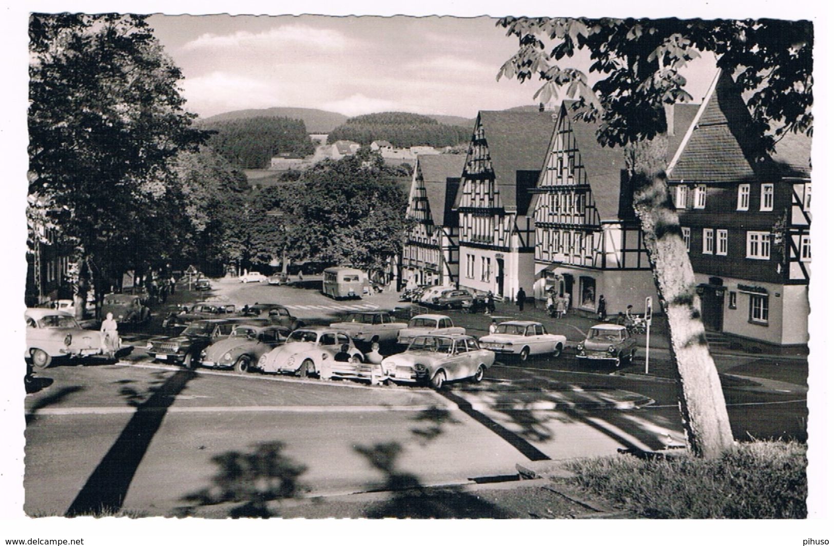 D-7767   HILCHENBACH : Marktplatz - Hilchenbach