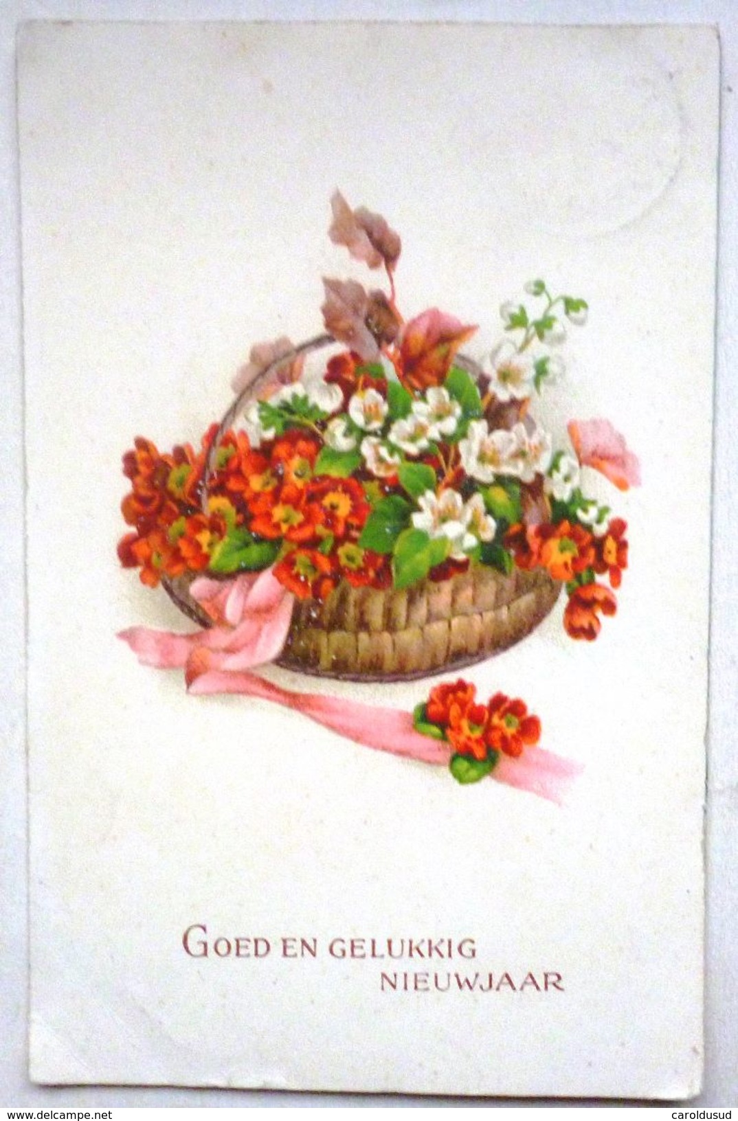 CPA LOT 4X LITHO Couleur Illustateur THEME Fleur PRIMEVERE VASE BOUQUET ART NOUVEAU - Verzamelingen & Kavels