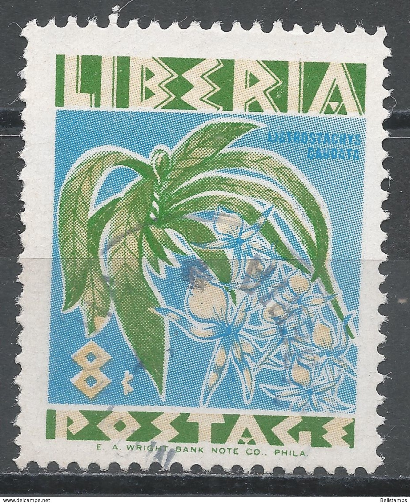 Liberia 1955. Scott #352 (U) Listrostachys Caudata, Flleurs, Flowers - Liberia