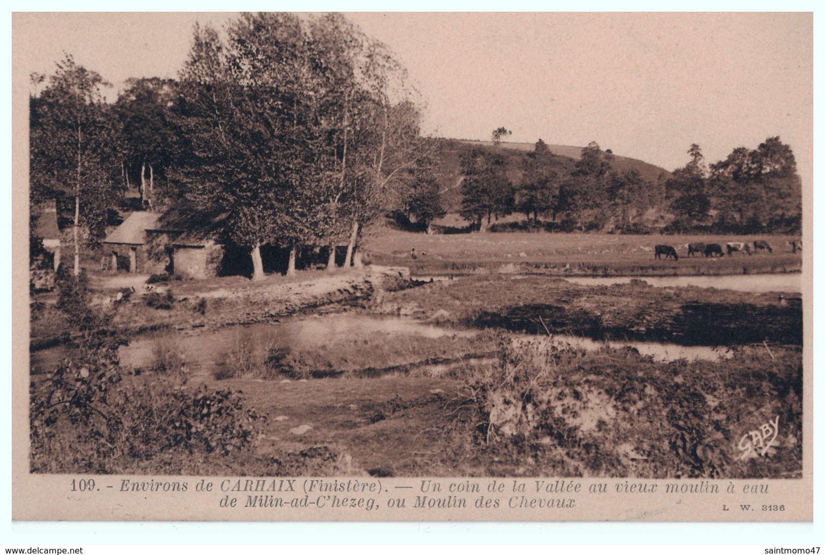 29 - Environs De Carhaix . Un Coin De La Vallée Au Vieux Moulin à Cau De Milin-ad-C'hezeg - Réf. N°4197 - - Carhaix-Plouguer