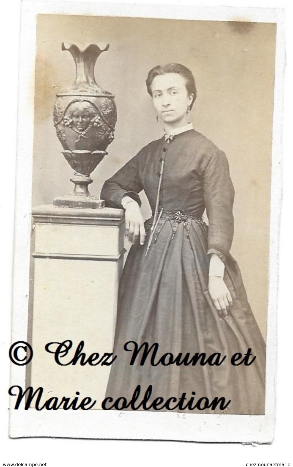 POLIGNY - FEMME ZELINA POTY - JURA - CDV PHOTO - FAMILLE GENEALOGIE - Anciennes (Av. 1900)