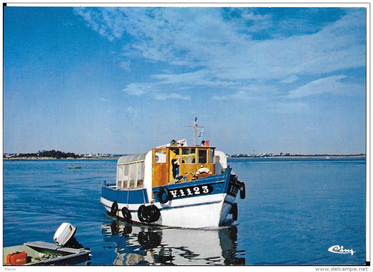 56 - ILE D'ARZ - Arrivée  D'une  Des Vedettes De Passage CONLEAU-ILE D'ARZ - COMBIER -CIM - IMP à MACON   Ref 0222 - Ile D'Arz