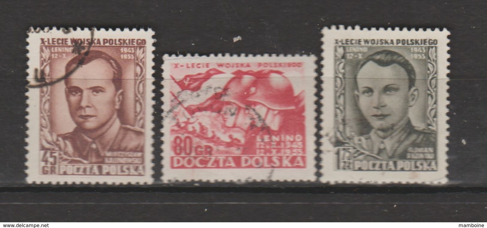 Pologne  1953  N° 720 / 22   Oblitéré - Gebraucht