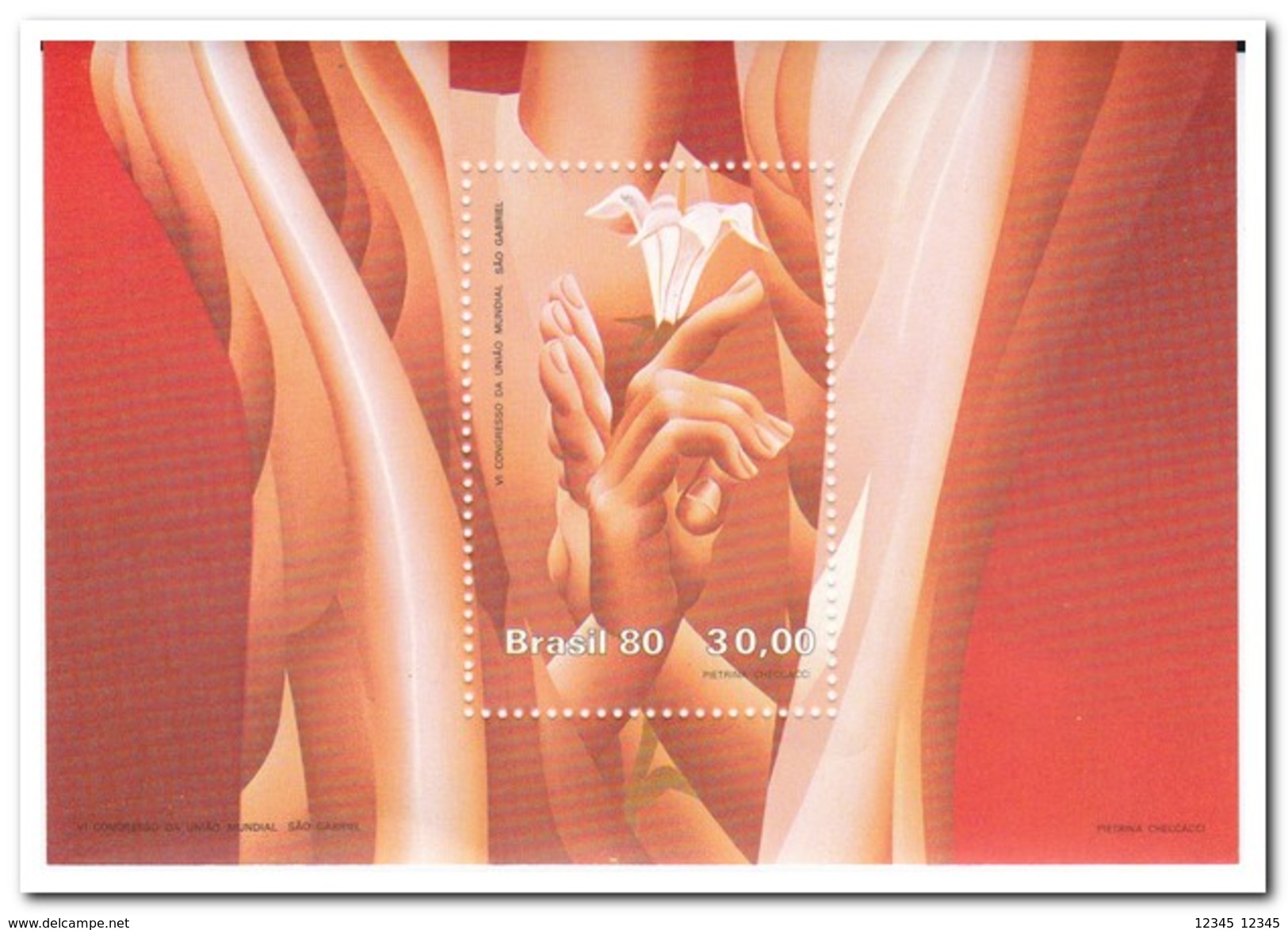 Brazilië 1980, Postfris MNH, Hands, Flowers - Ongebruikt