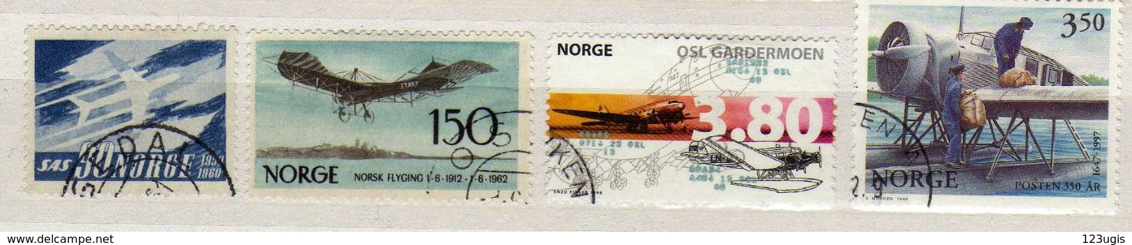 Norwegen / Norway Lot, Gestempelt, Flugpost / Flugzeug / Air Mail / Planes [170717XXI] - Gebraucht