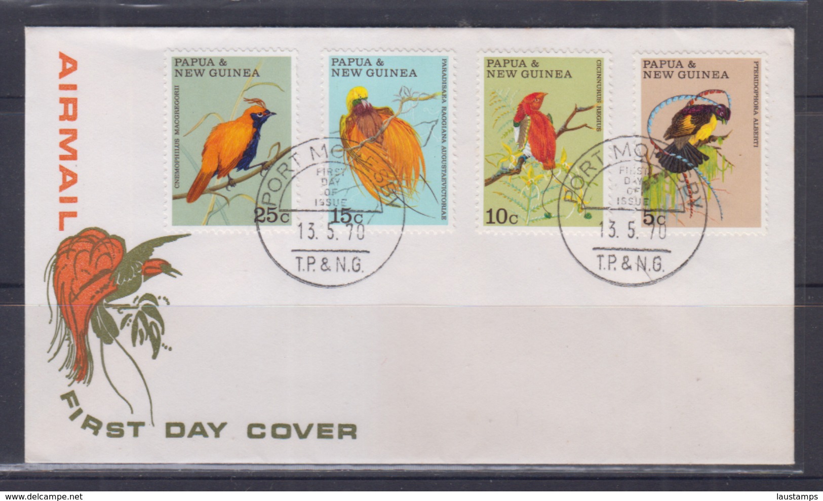 Papua New Guinea 1970 Birds Of Paradise FDC - Other & Unclassified