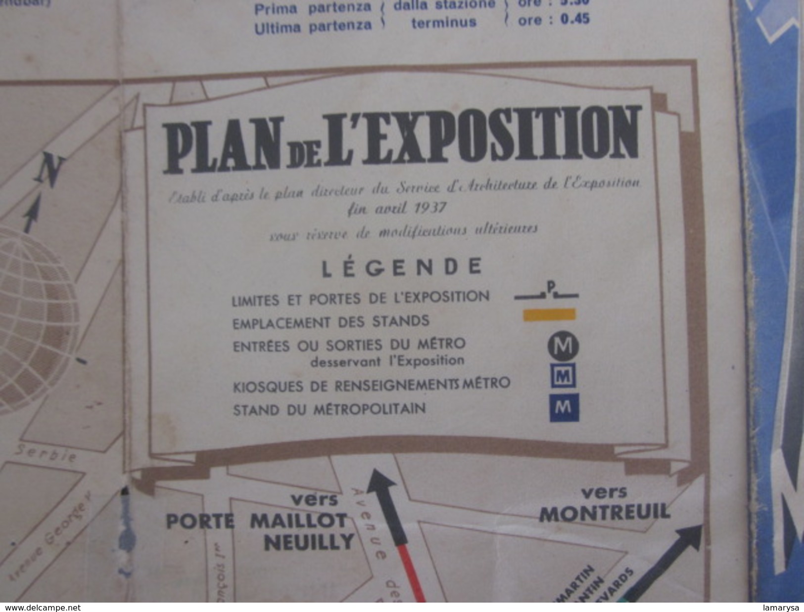 PARIS 1937 Métro Métropolitain Carte Plans De Réseaux-Schémas De Lignes -Stations Parisiennes Légendes.Exposition Avril - Europe