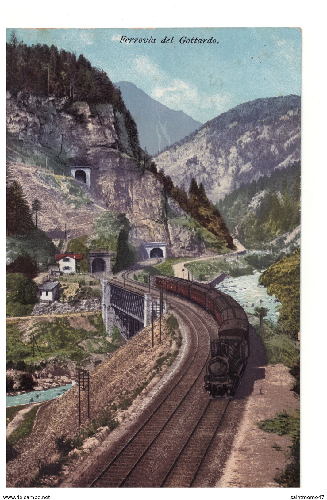 SUISSE . FERROVIA DEL GOTTARDO . GALLERIA SPIRALE DEL PRATO - Réf. N°4226 - - Prato