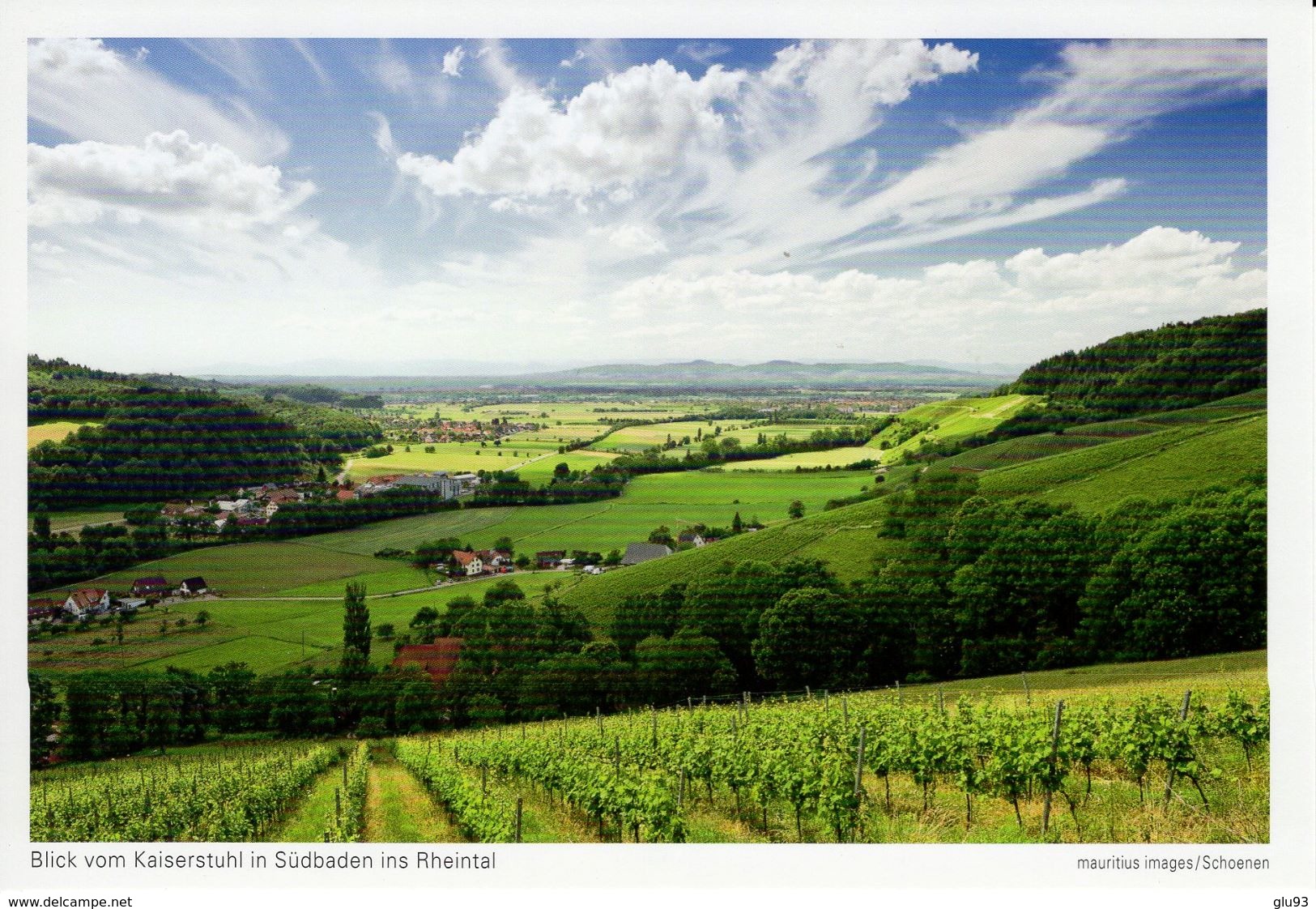 CPM - Blick Vom Kaiserstuhl In Südbaden Ins Rheintal - Allemagne - Port Gratuit - Freies Verschiffe - Kaiserstuhl