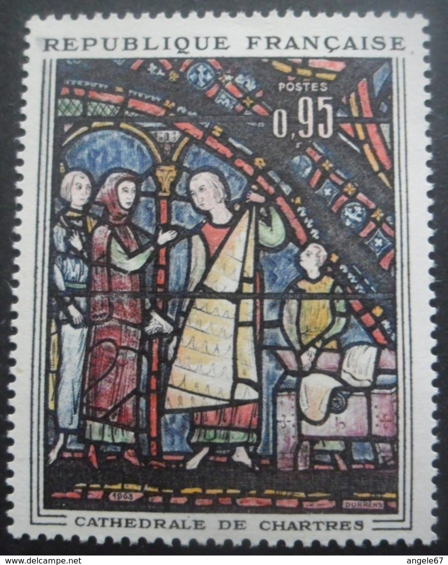 France N°1399 VITRAIL De La Cathédrale De Chartres Neuf ** - Glas & Brandglas