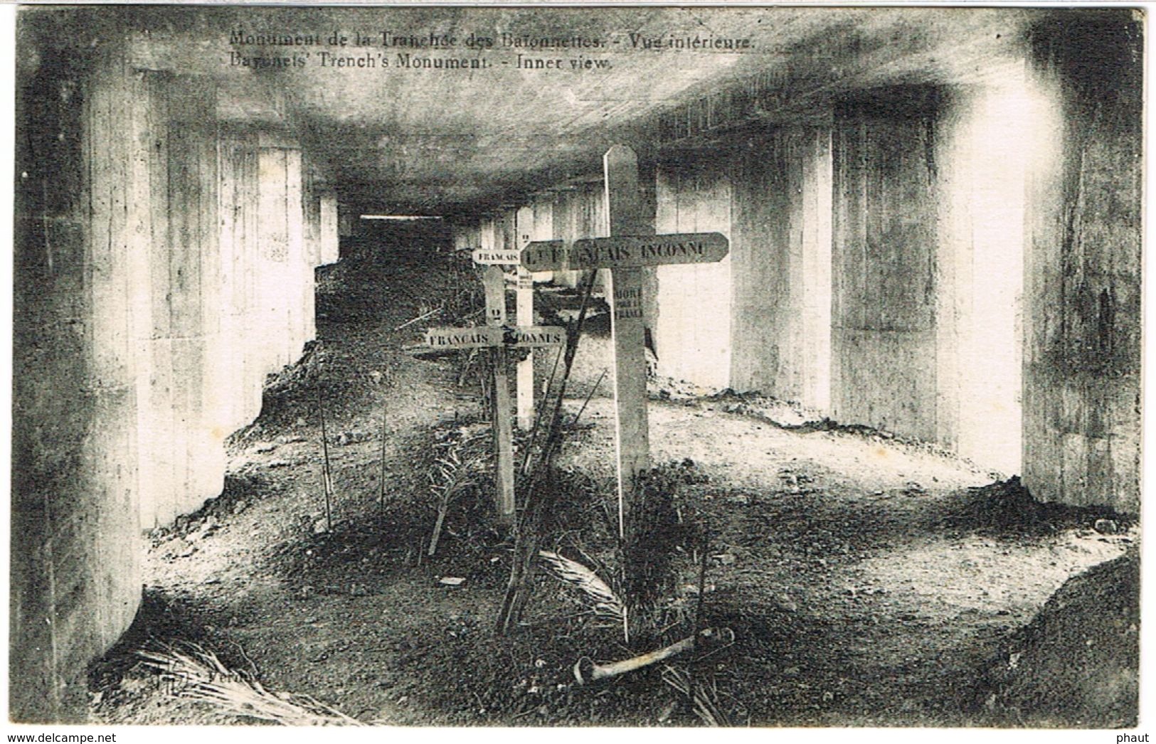 DAGUIN DU FORT DE DOUAUMONT SUR CPA VERDUN - Mechanical Postmarks (Other)