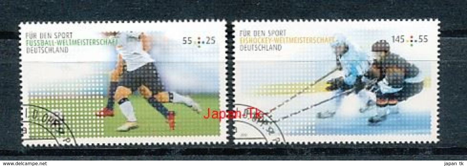 GERMANY Mi.Nr.  2788-2789 Sporthilfe (II): Fußball-Weltmeisterschaft - Used - Usati