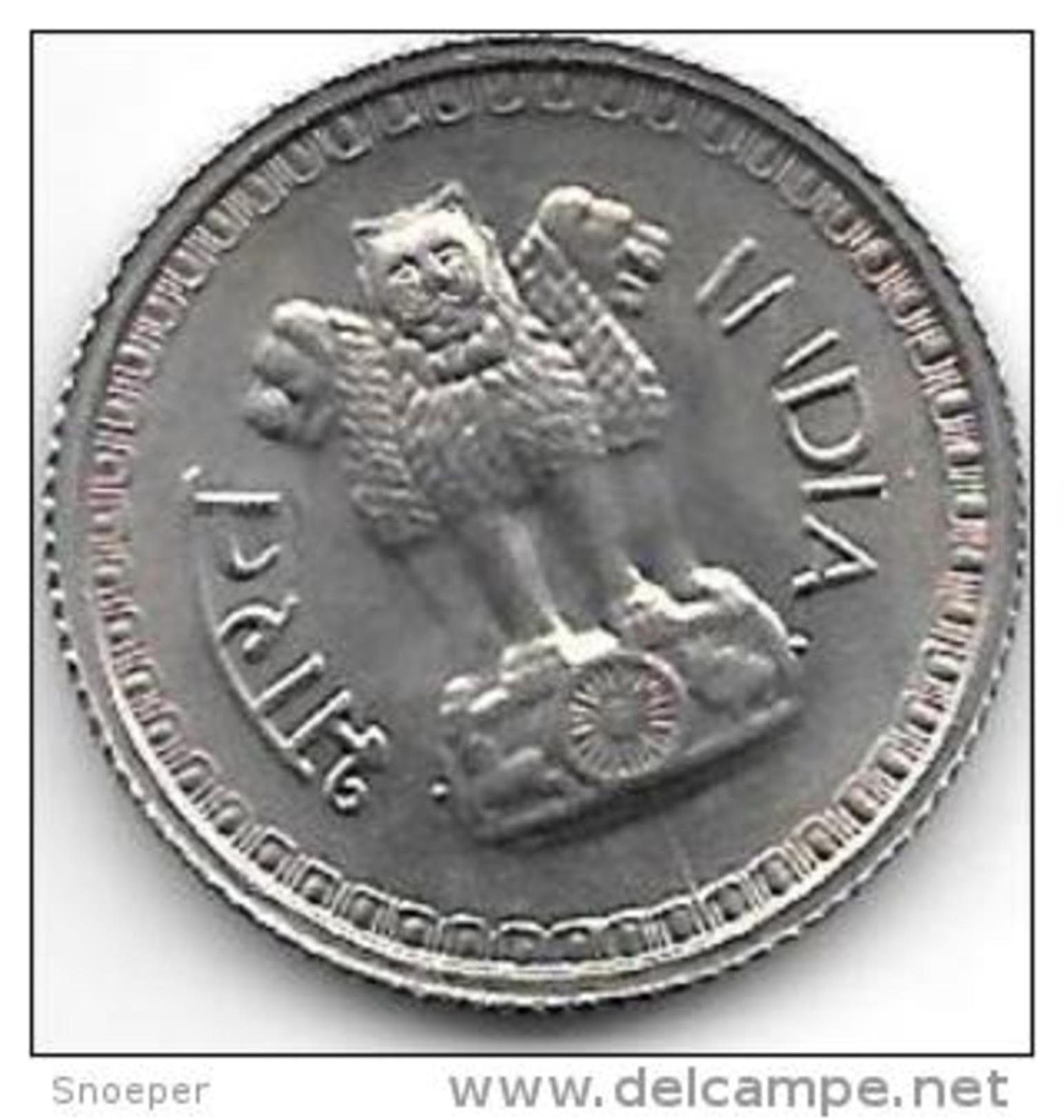 *india  25 Paisa 1977 B  Km 49.4   Unc - India