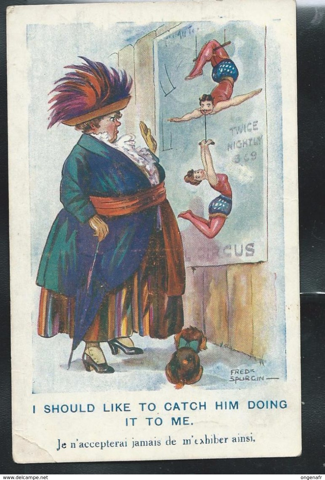 Carte Fantaisie (Cirque) De L'Hôpital Militaire De Hoggstaede  Pour Gand Le 13/08/1920 - Zonder Portkosten