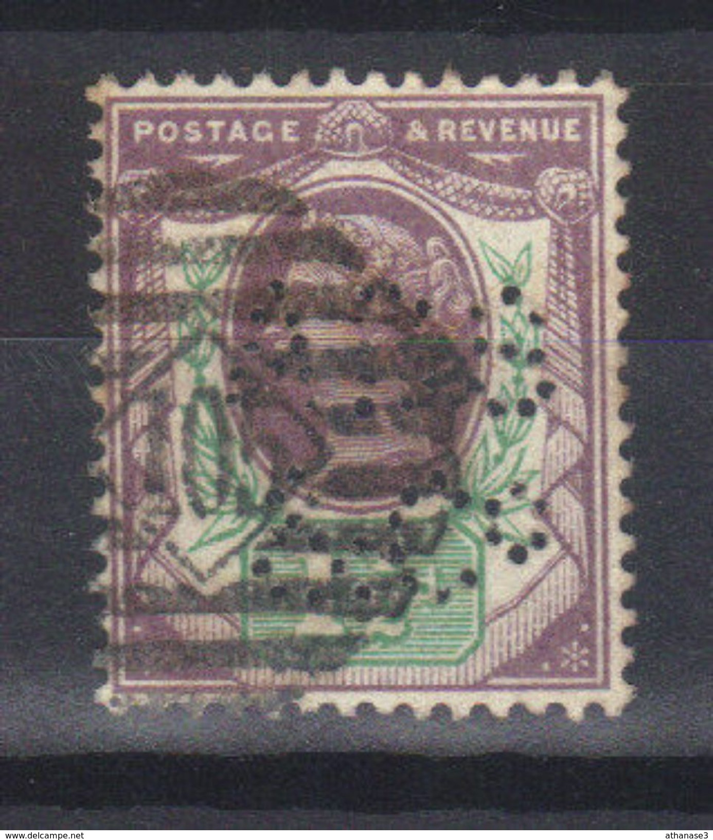 Grande -Bretagne  N°93 Perfin _perforé - Gebraucht