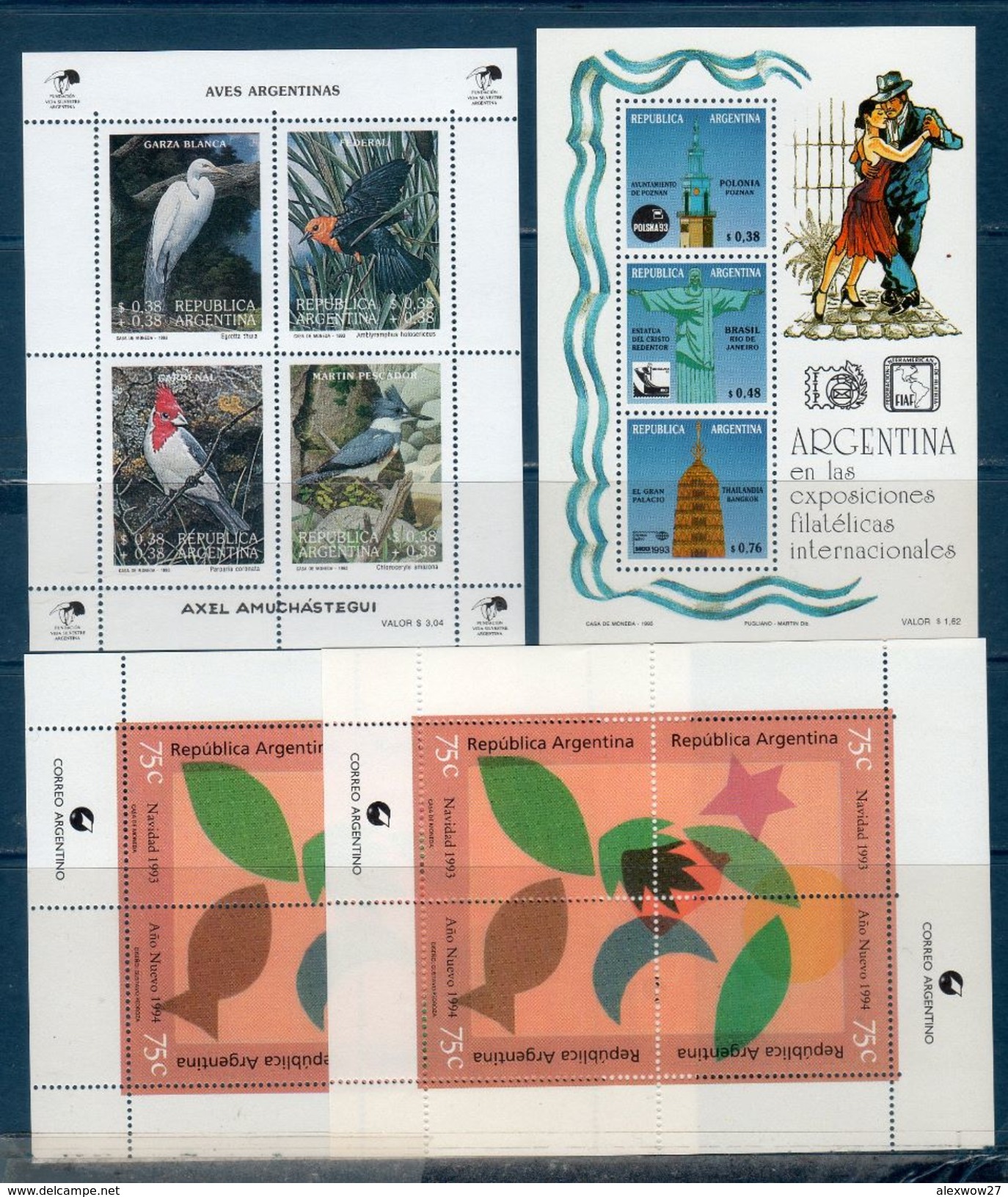 Argentina 1993 -- Annata Completa /Years Complete -- **MNH /VF - Années Complètes