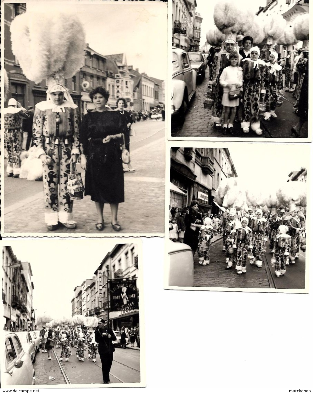 BRUXELLES - ST. GILLES - FOLKLORE: Sortie Carnavalesque Des Gilles De...St Gilles (années 60). 7 Photos Originales Rares - St-Gilles - St-Gillis