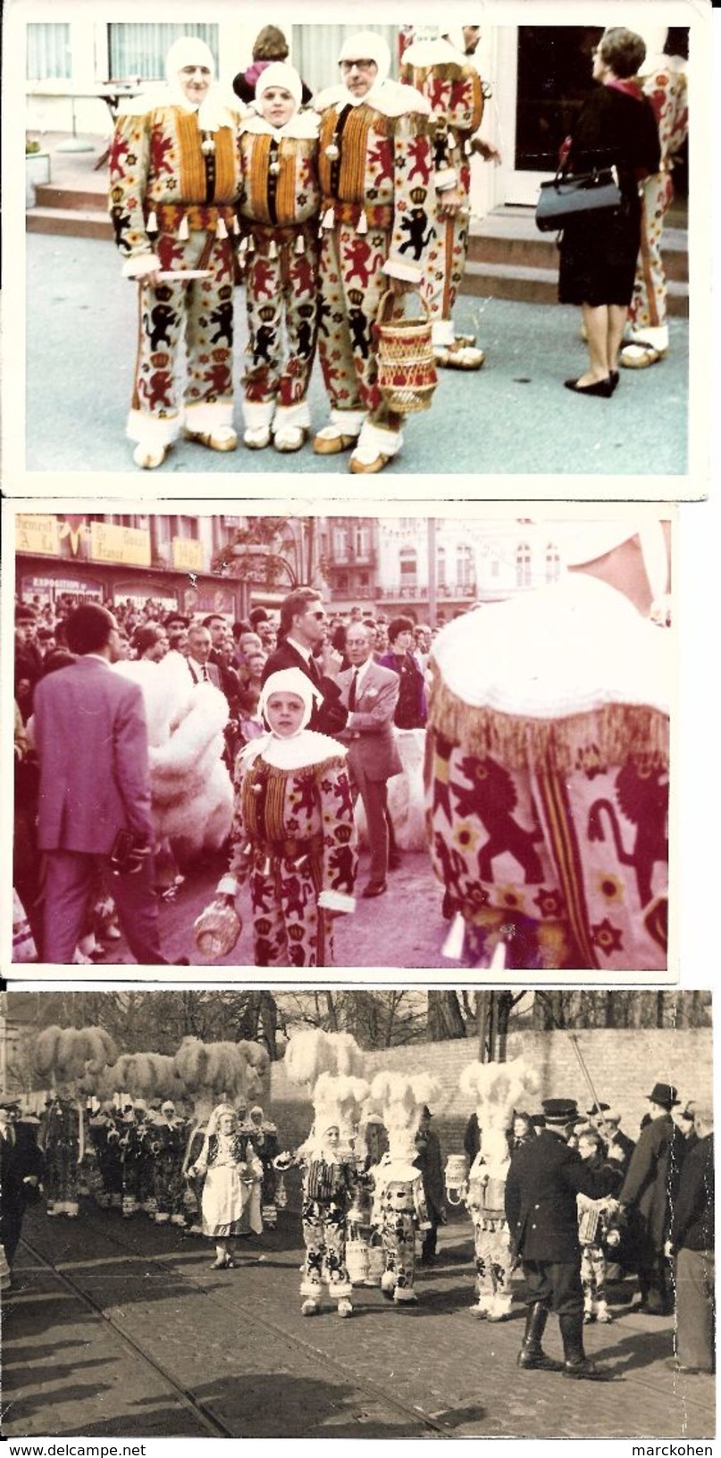 BRUXELLES - ST. GILLES - FOLKLORE: Sortie Carnavalesque Des Gilles De...St Gilles (années 60). 7 Photos Originales Rares - St-Gilles - St-Gillis