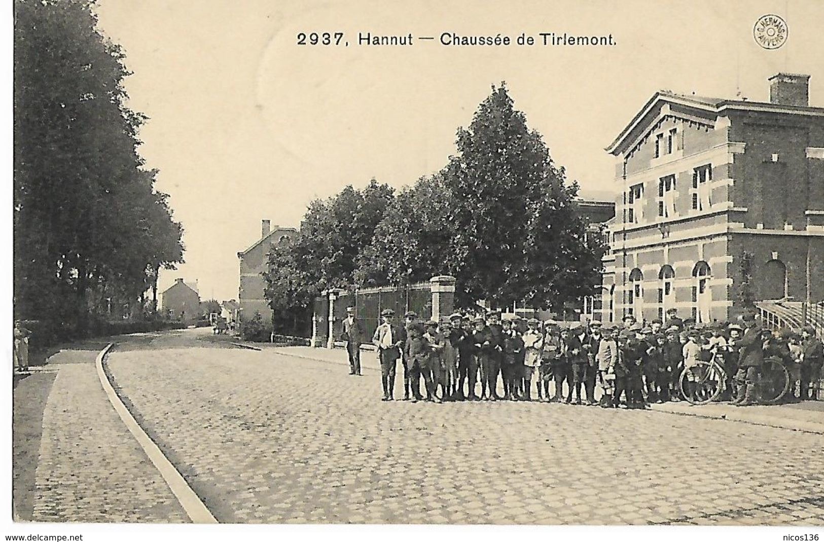 HANNUT   CHAUSSEE DE TIRLEMONT   ( EDITH HERMANS  ECRITE 1913 ) - Hannuit