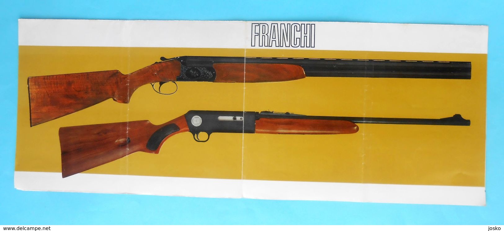 FRANCHI ( Italy ) - Falconet Shotgun & Carabine ... Yugoslav Vintage Catalogue * Chasse Jagd Caccia Caza Hunt Italia - Italia