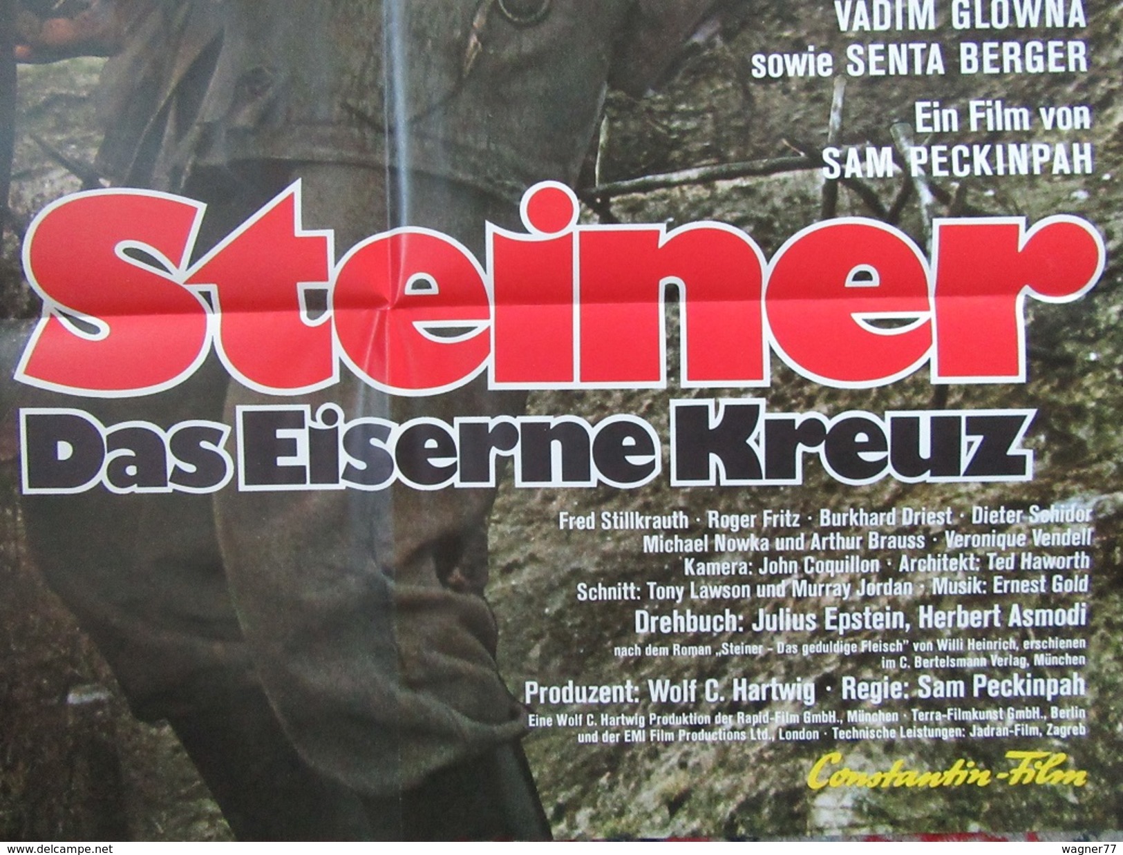 Movie Poster Plakat Steiner Das Eiserne Kreuz Cross Of Iron James Coburn 1977 2. WK WW2 - Plakate & Poster