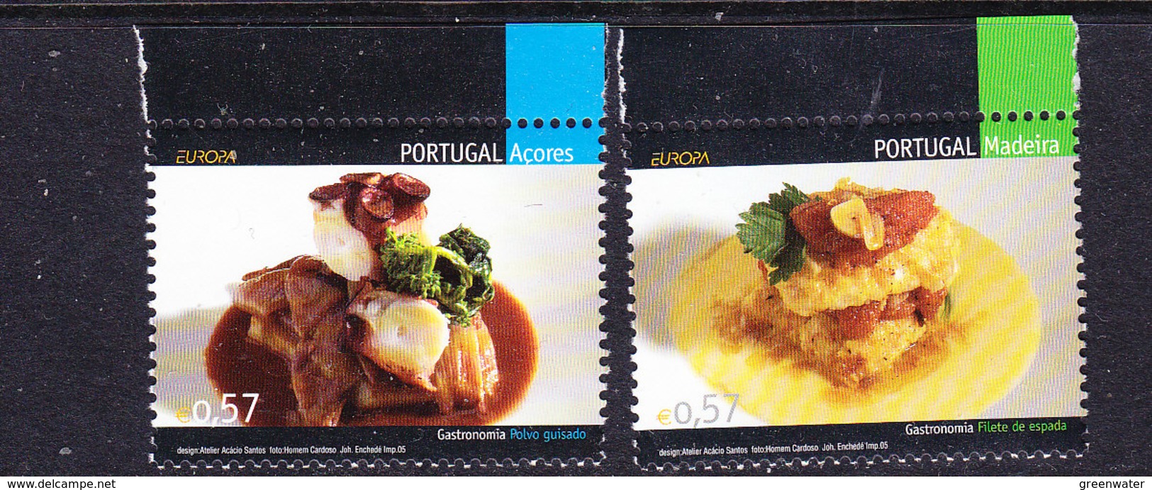 Europa Cept 2005  Azores, Madeira 2x1v ** Mnh (36820A)@ Face Value - 2005