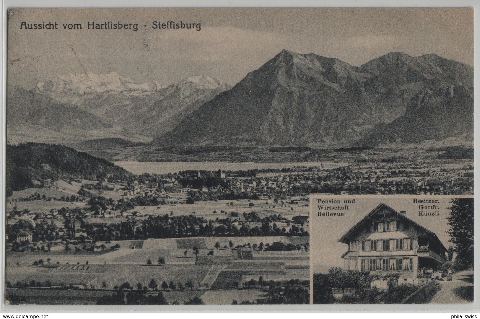 Aussicht Vom Hartlisberg - Steffisburg - Pension Und Wirtschaft Bellevue - Steffisburg