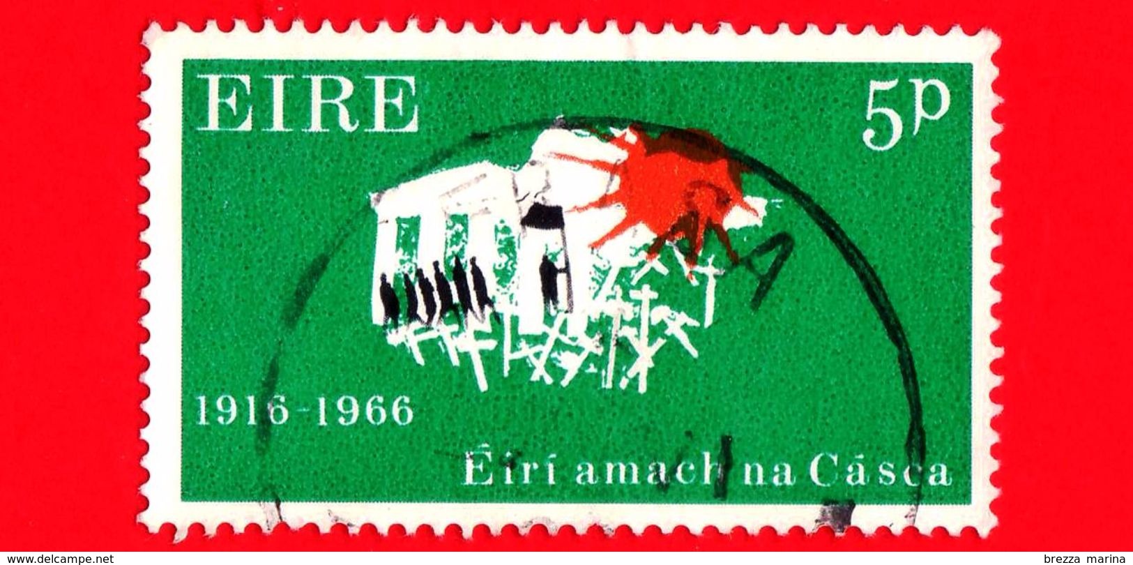IRLANDA - Eire -  1966 - 50 Anni Della Rivolta Di Pasqua - Marching To Freedom 1916-1966 - 5 P - Usati