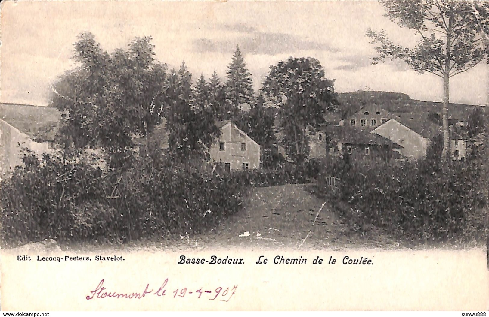 Basse-Bodeux - Le Chemin De La Coulée (Edit. Lecocq-Peeters, Précurseur) - Trois-Ponts