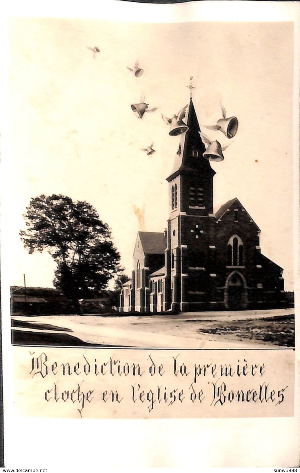Carte-Photo - Bénédiction De La Première Cloche En L'Eglise De Boncelles - Seraing