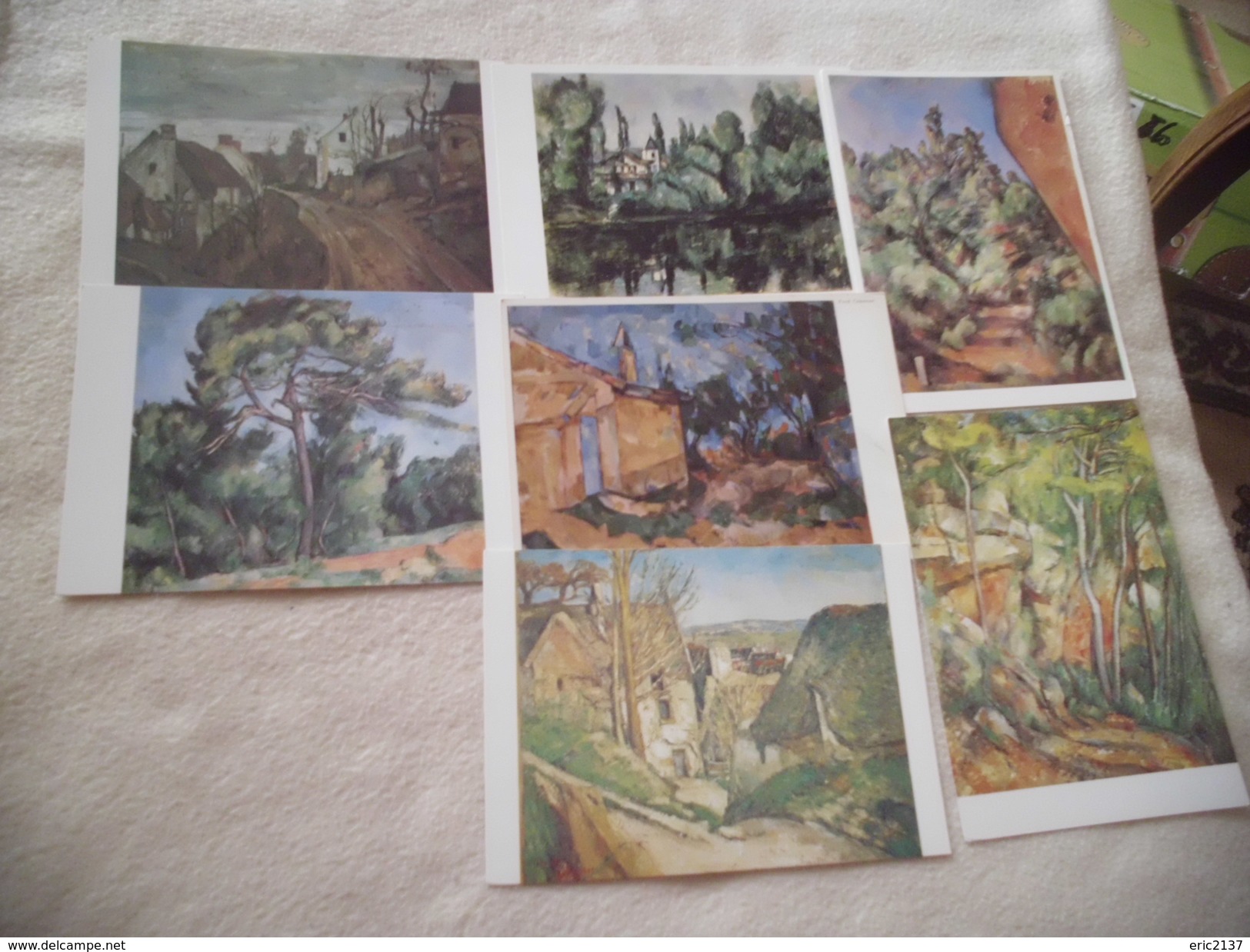 LOT DE 7 CARTES ...ART...PEINTURE TABLEAUX..PAUL CEZANNE - 5 - 99 Cartoline