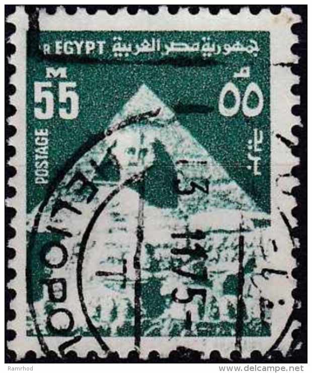 EGYPT 1972 Sphinx &amp; Pyramid - 55m. - Green FU - Gebraucht