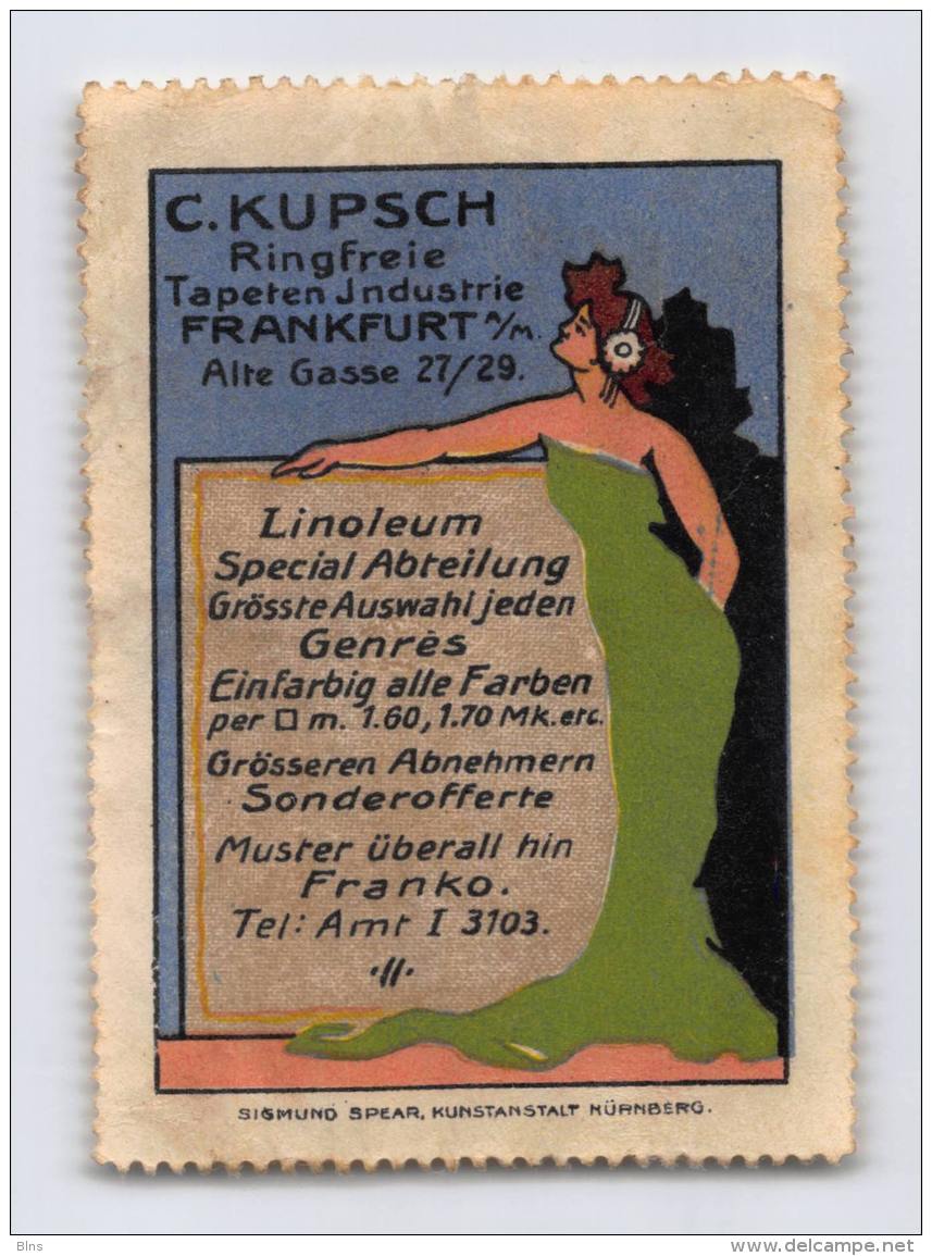 C.Kupsch Tapeten - Frankfurt - Erinnophilie