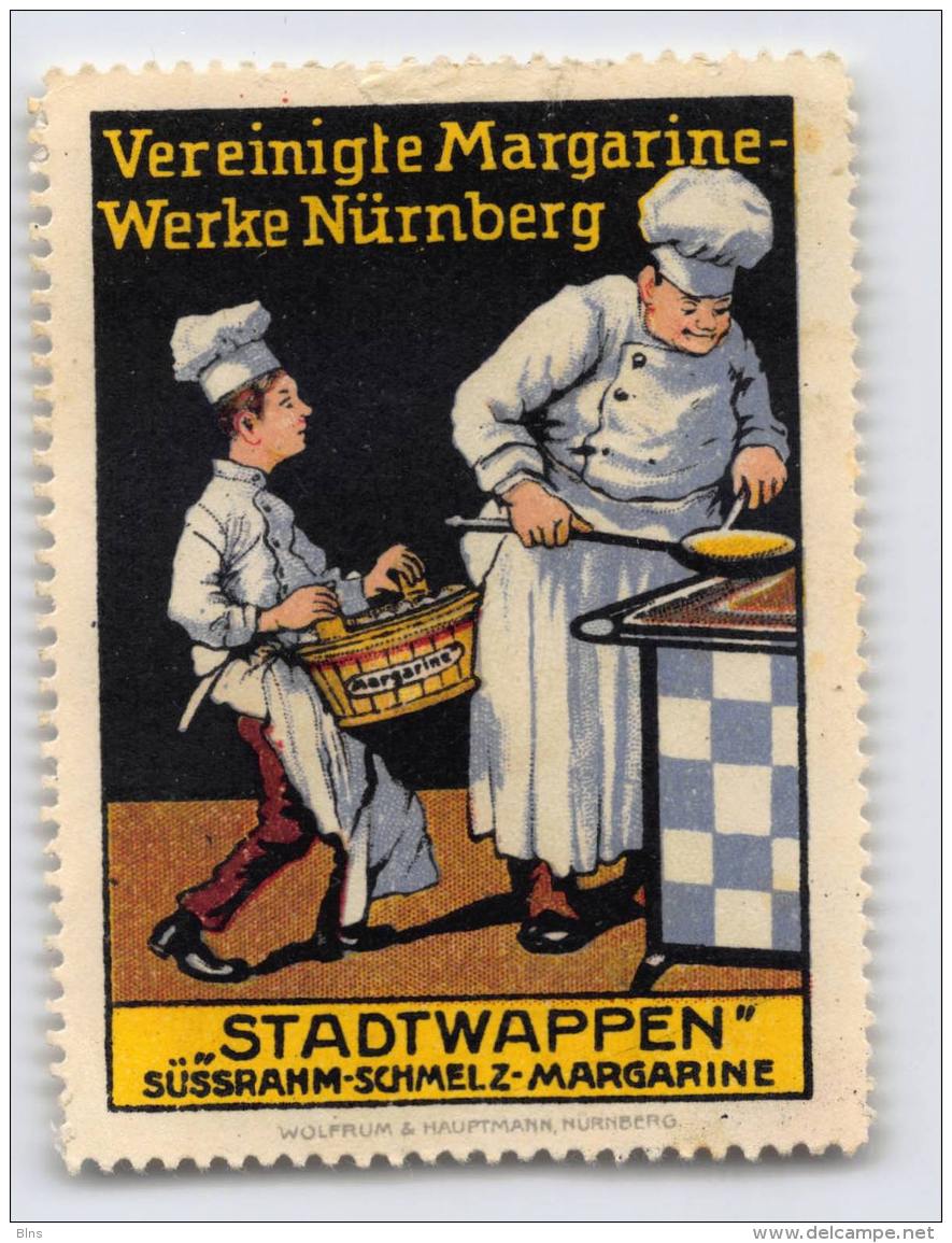 Vereinigte Margarinewerke Nürnberg - Stadtwappen - Erinnophilie