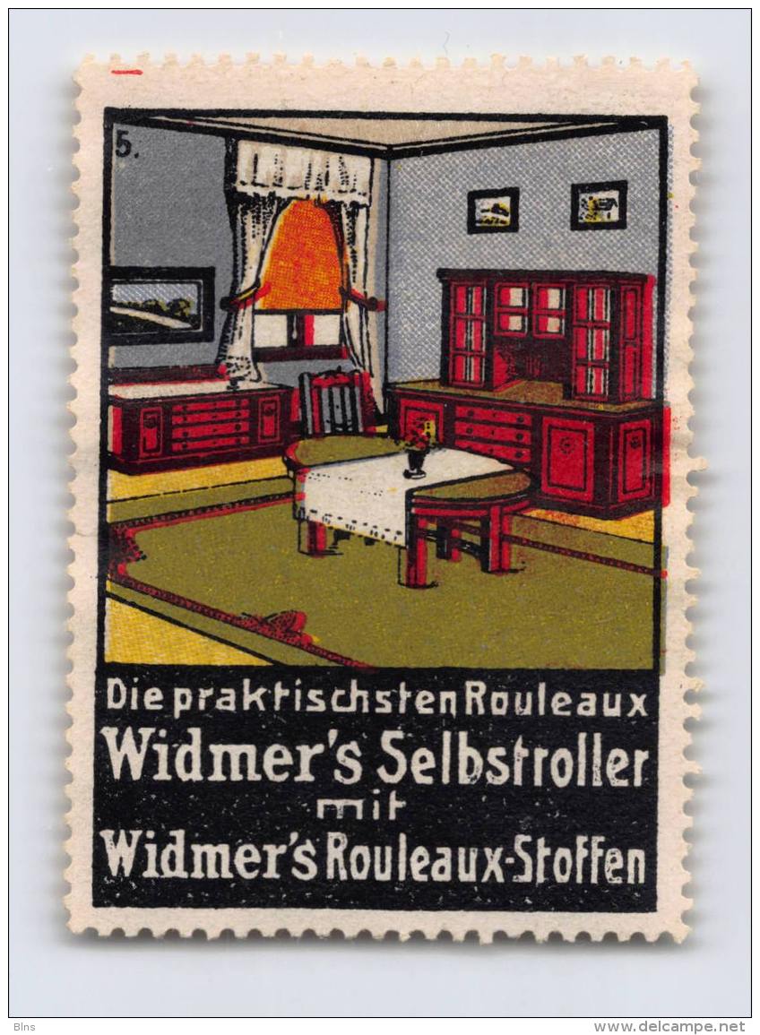 Widmer's Selbstroller - Widmer's Rouleaux-Stoffen - Erinnophilie