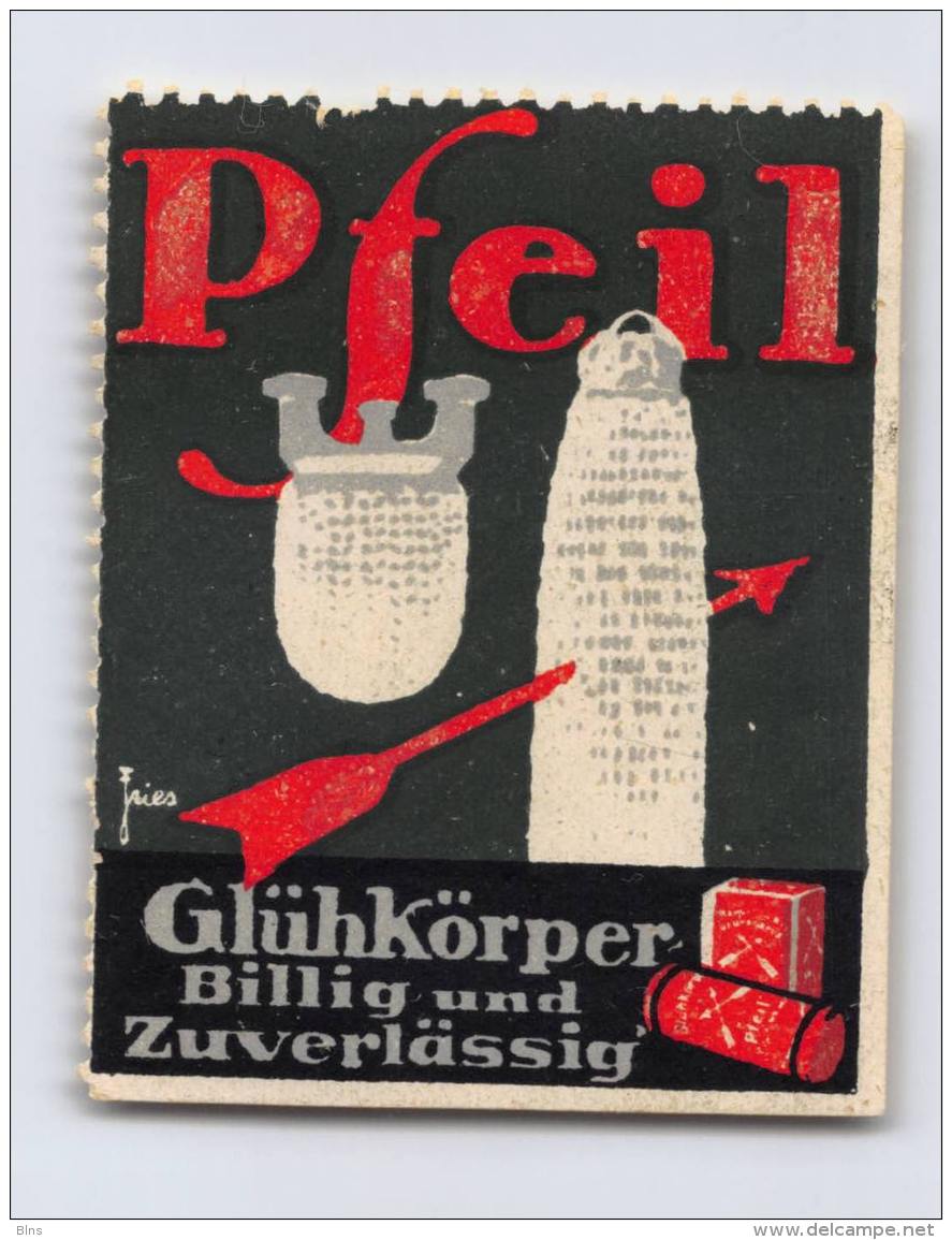 Pfeil - Glühkörper - Erinnophilie