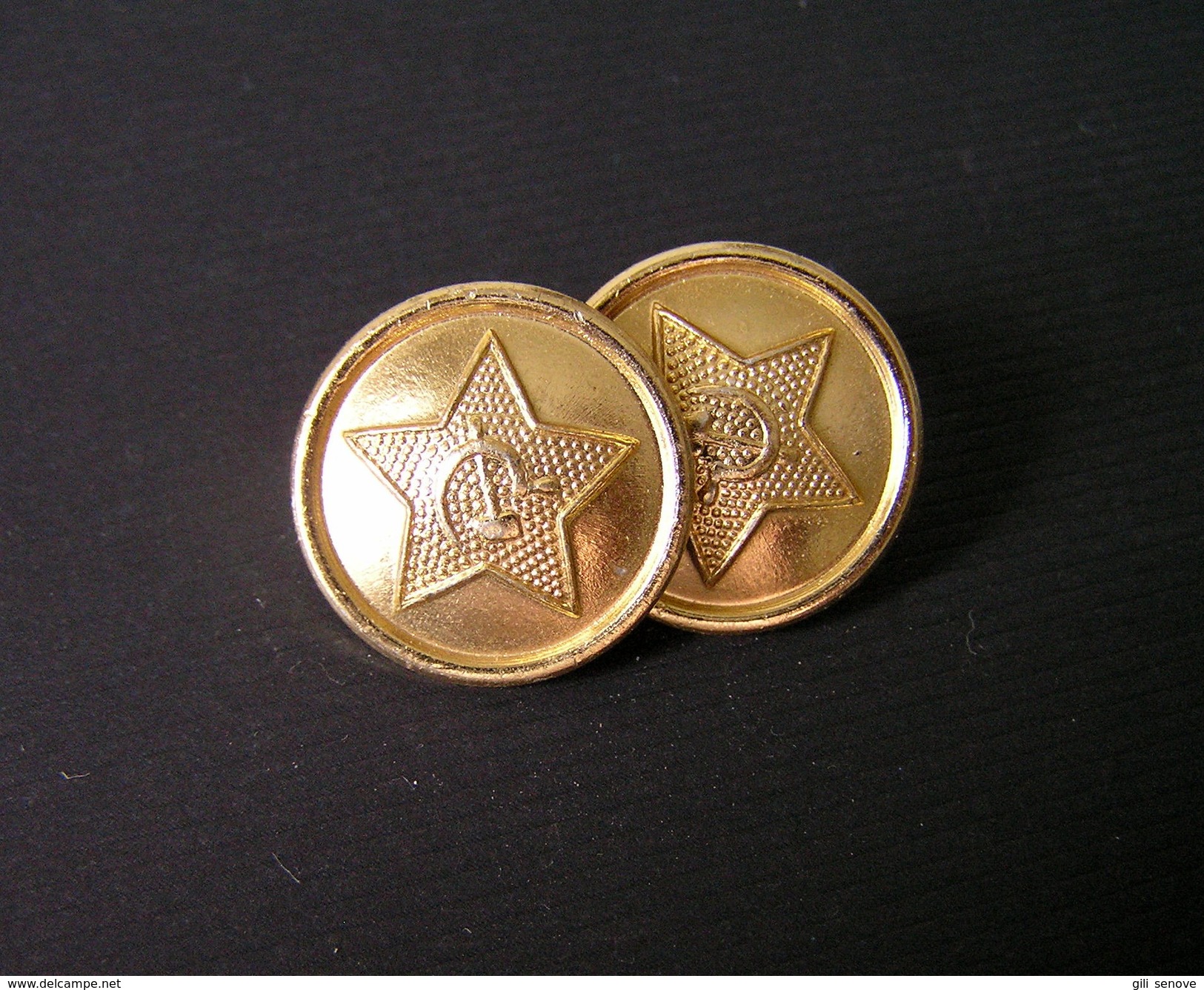 1960s USSR Russian Army Uniform 2 Buttons - Buttons