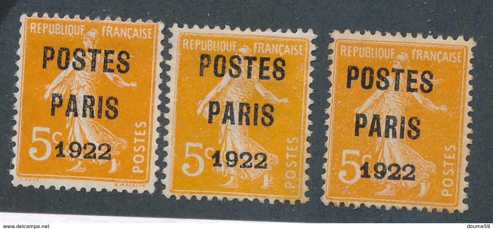 BM-63: FRANCE : Lot Préo Avec N°30obl-30(variété)-30* - 1893-1947