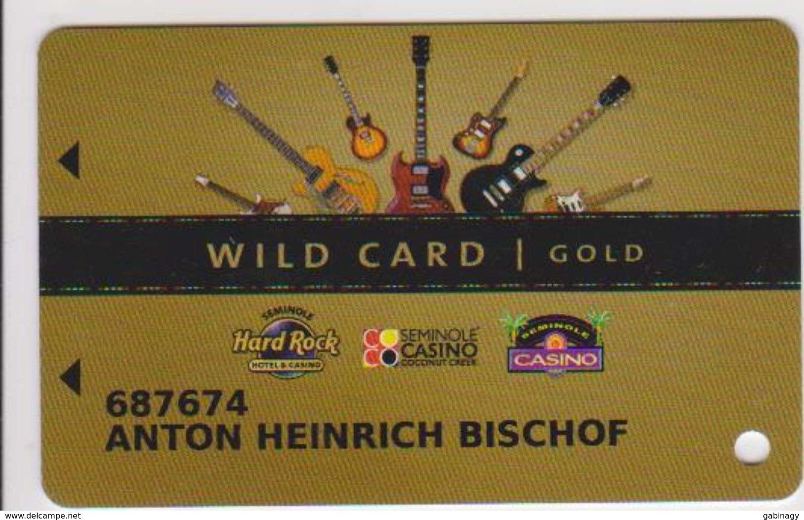 CASINO CARD - 224 - USA - HARD ROCK - Casino Cards